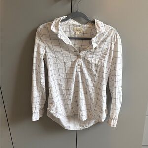 Per Se Grid Pattern Button Down